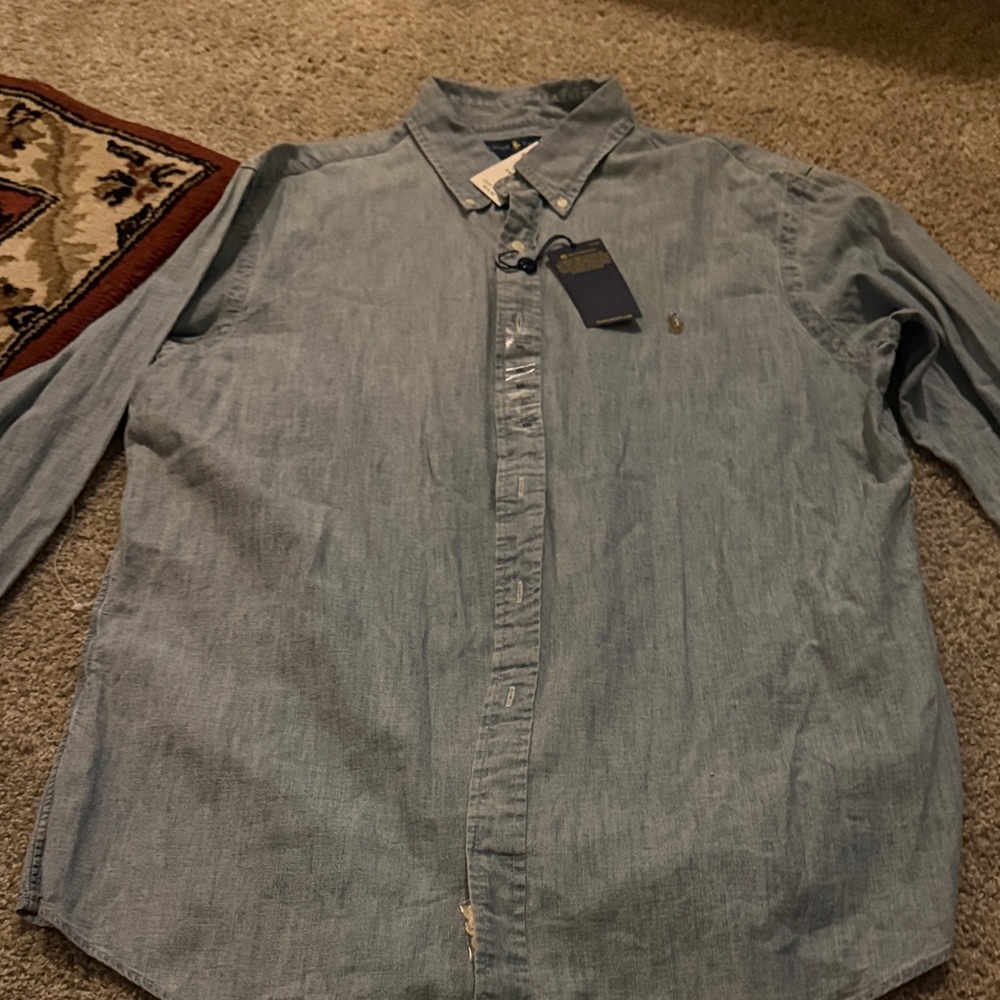 Men's Ralph Lauren Blue Denim Shirt